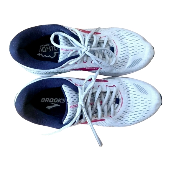 Brooks Addiction GTS-15 Women's Shoes (Oyster, Peacoat, Lilac Rose) Size 9 - Picture 3 of 8